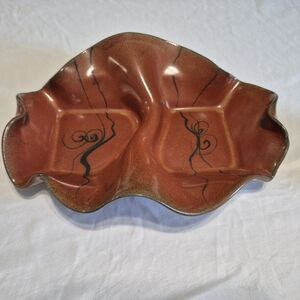 Nancy Hilborn Pottery Serving Decor Dish Hand Painted